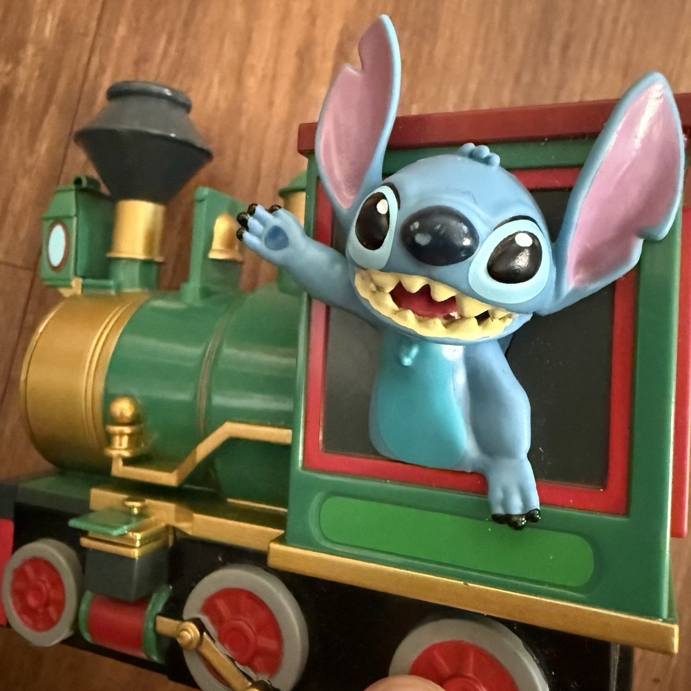 Disney Parks Stitch Train Pullback Toy Pull Back Car Railroad Vehicle Souvenir
